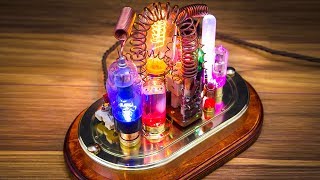 Steampunk Lamp Art Sculpture with Glass Dome Display - Part 2