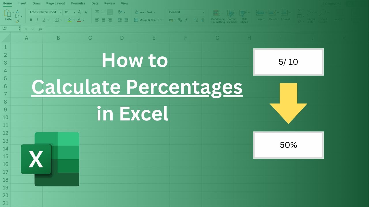 How to Calculate Percentages in Excel - YouTube