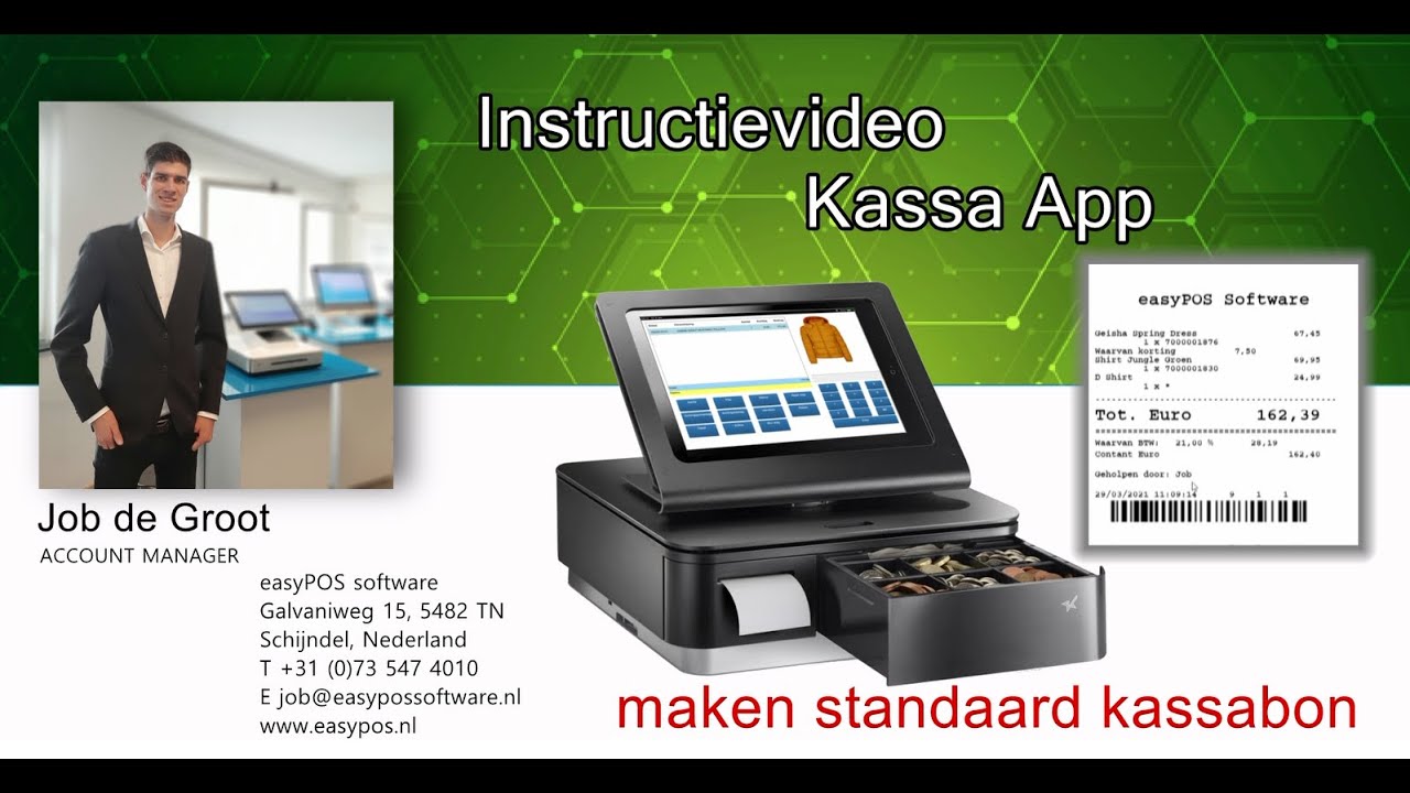Update Kassabon maken met de easyPOS Kassa App