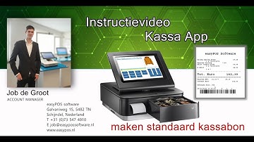Kassabon maken met de easyPOS Kassa App