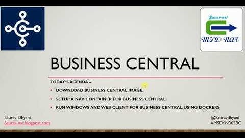 MSDYN365BC - Setup Container for Business Central