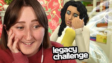 my legacy challenge sim got pregnant by accident AGAIN
