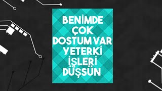 Benim De Çok Dostum Var Yeterki İşleri Düşsün Resimi