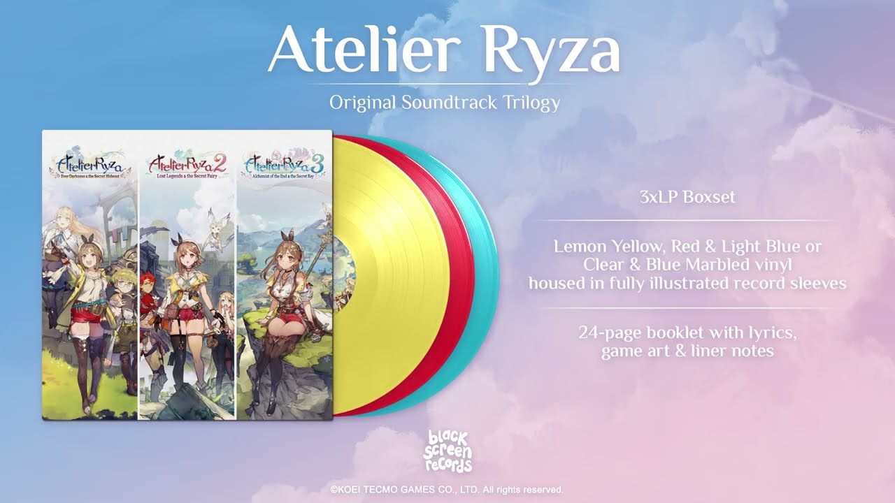 7月15日発売!!アトリエシリーズ”ライザ三部作”の45曲入りレコード