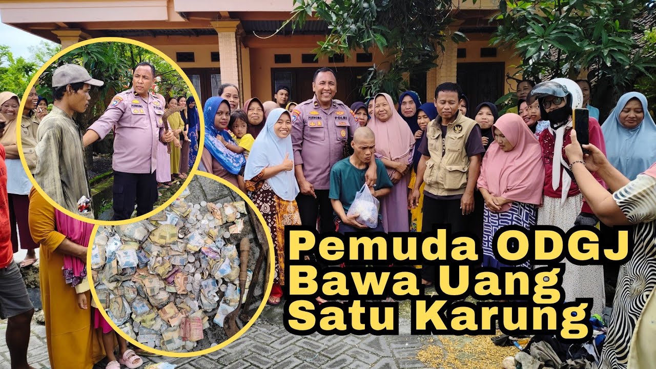 PEMUDA OD9J BAWA UANG SEKARUNG., BIKIN WARGA KELUAR SEMUA PENASARAN LIHAT BERAPA BANYAK UANGNYA.!?