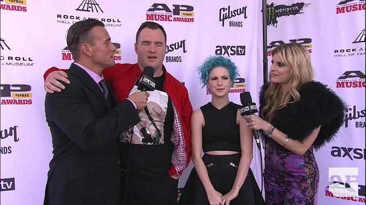 Hayley Williams and Chad Gilbert APMAs red carpet ...