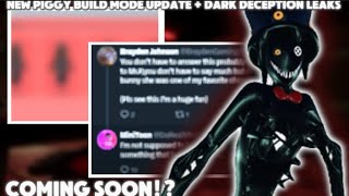 NEW PIGGY BUILD MODE UPDATES NEWS + PIGGY DARK DECEPTION COLLABORATION.. #minitoon #piggybuildmode