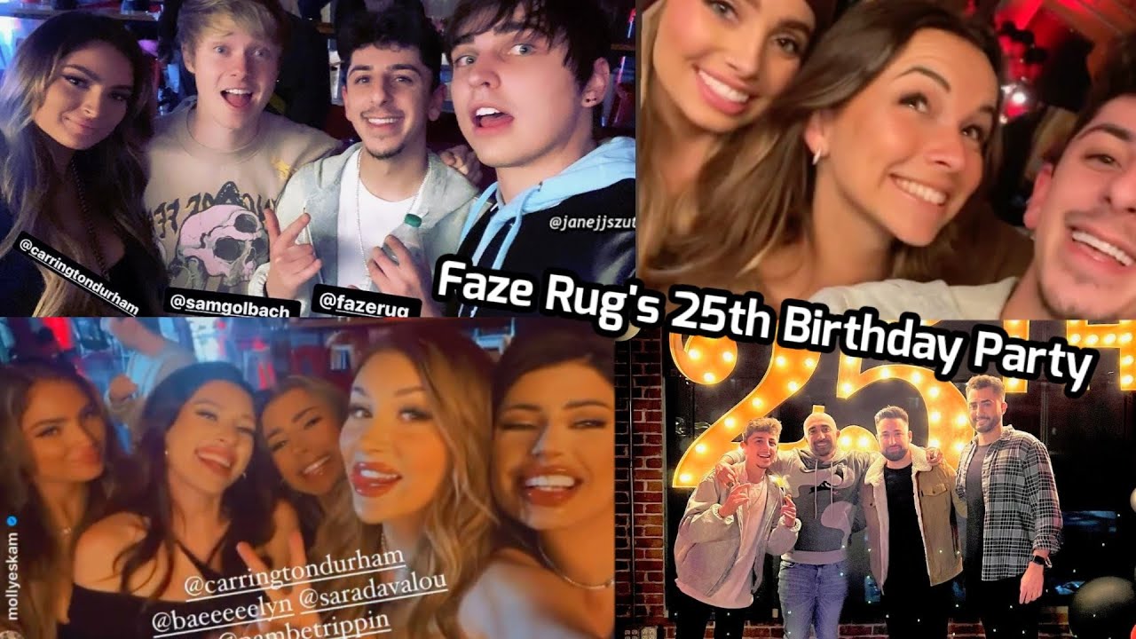 Faze Rug’s 25th Birthday Party (ft. Kaelyn, Molly Eskam, Carrington