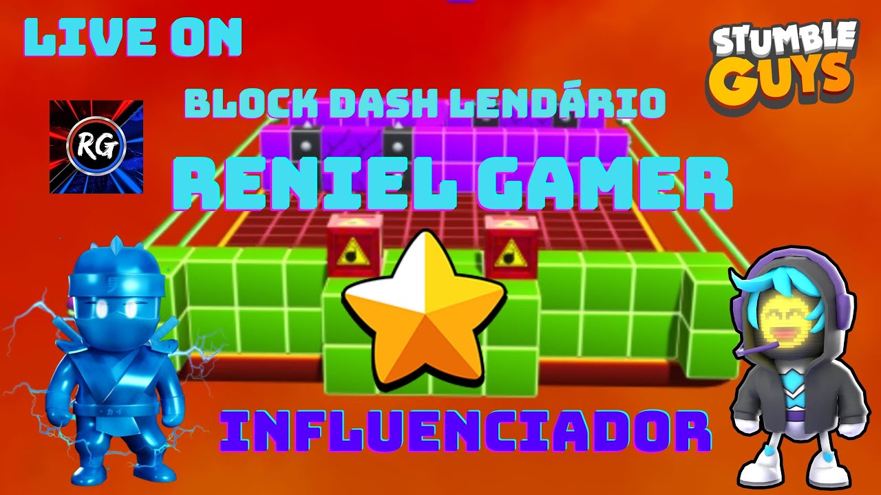 🟣 STUMBLE GUYS AO VIVO 🟣 BLOCK DASH LENDÁRIO 🟣 JOGANDO COM INSCRITOS 🟣  LIVE AGORA 🟣 GABIZAÇO 