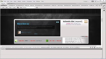 Dreamweaver testimonials slider add to page