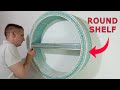 How to Make a Floating Round Drywall Shelf | Step by Step