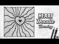 Easy Heart Doodle ❤️ | Relaxing & Satisfying Art ✨ @EasyArtBliss
