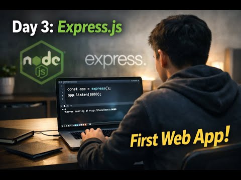 Road to Node.js (Day 3) –Express.js Basics | First Web App, Routing & Server Setup