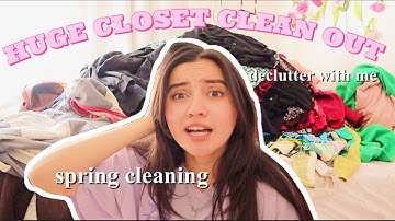 HUGE closet clean out for spring 2021 *spring cleaning *declutter with me