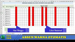 Cara Memberi Warna Otomatis di Excel Jika Hari Libur screenshot 4