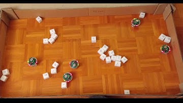 [E-Puck 1] Collective heap building - "SwissXp" (speed x8)