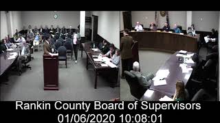 [2 of 3] Rankin County, MS Board of Supervisors meeting on date: 01/06/2020