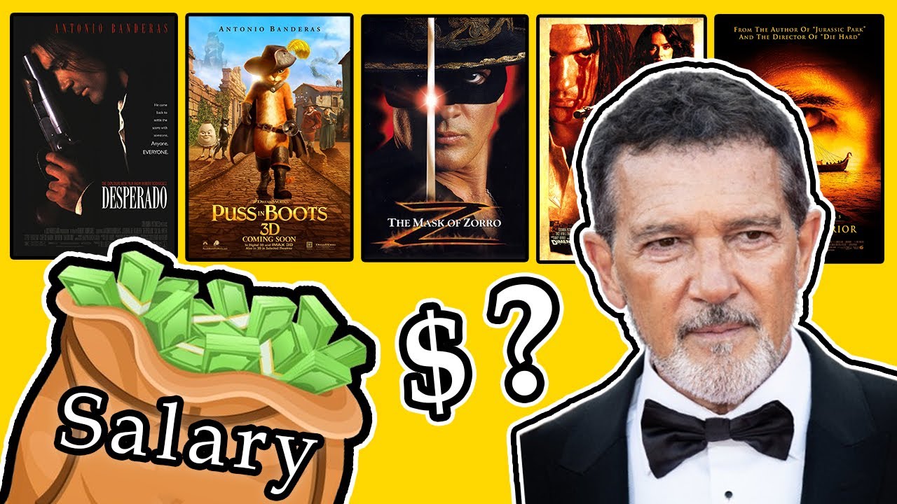 💰 Antonio Banderas Paycheck for Every Movie | Hits & Flops