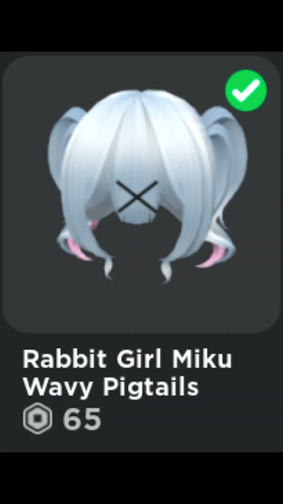 Make Hatsune Miku Rabbit Hole Avatar In Roblox [Hatsune Miku]