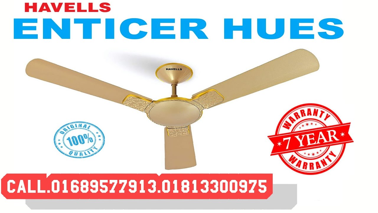 Indian Havells Ceiling Fan ENTICER HUES 