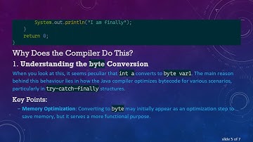 Understanding Why int in Try-Catch Converts to byte in Java Compilation
