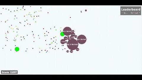 Agar.io - Playing on an empty private server (Million of mass)