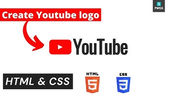how to create youtube logo using css | CSS tutorial #PWOS