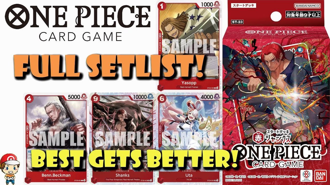 FULL ST-23 Setlist Revealed! EVERY Card from Shanks Starter Deck! Still Best?! (One Piece TCG News)