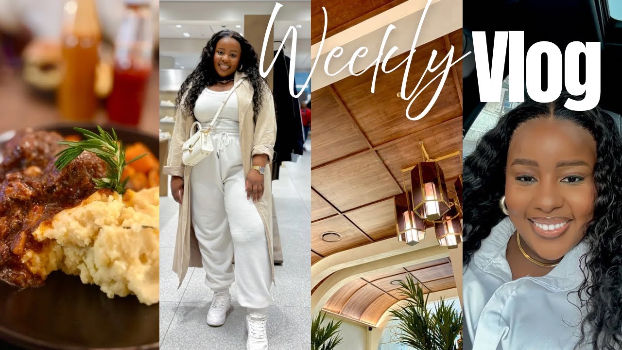 VLOG: Lunch date with my fave, I’m just a girl, Work OOTDs, errands & more| South African YouTuber 