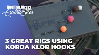 3 Great Rigs Using Korda Klor Hooks – Carp Fishing Quickbite 