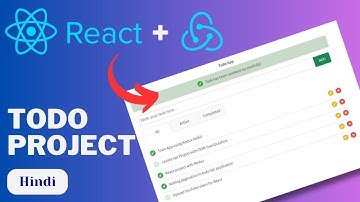 React Todo App with Redux Toolkit ⚙️ | Full Redux State Management Project in Hindi (2025)🔥