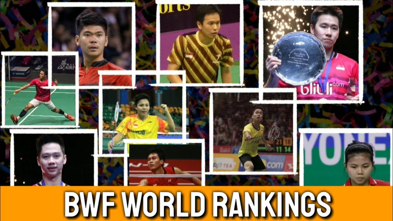 [UPDATE] BWF WORLD RANKINGS: AFTER AUSTRALIA OPEN 2019