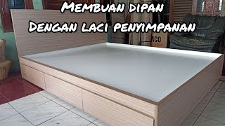 membuat dipan dengan laci penyimpanan