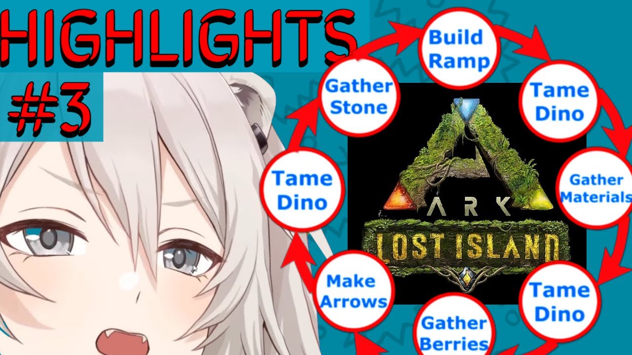 [Hololive] Botan tries to build a ramp for 3 hours - ARK Stream #3 Highlights