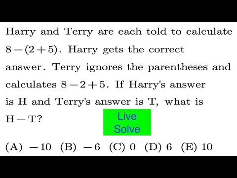 American Math Competition 8 | 2004 Problem 1 | Algebra