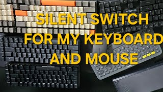 The best silent switch for the keyboard and mouse (budget friendly)🔥💯👌