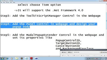 Asp Net Ajax Tutorial   Modal Popup Extender Control Beginners