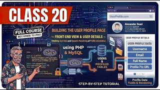 Class 20 | User Page - Front View | Dynamic Website using PHP MySQL