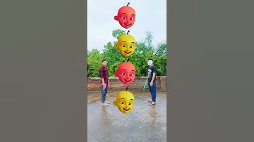upin ipin head to - frog jocker gorila ami to cosita funny vfx magical video #shorts