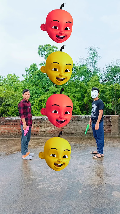upin ipin head to - frog jocker gorila ami to cosita funny vfx magical video #shorts