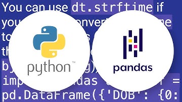 How to change the datetime format in Pandas