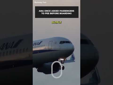 ANA Once Asked Passengers To Pee Before Flights To Cut Emissions #shorts