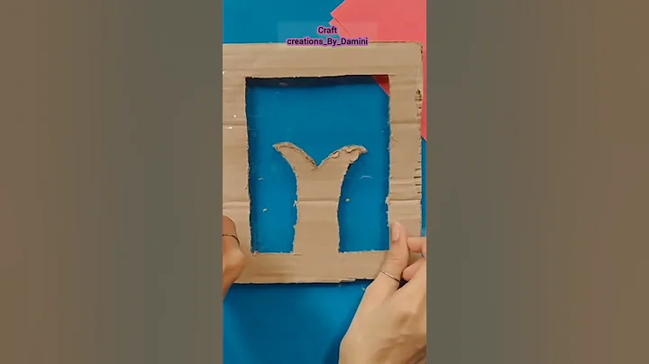 you should try it/ beautiful cardboard craft/ best out of waste #shorts