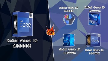 Intel Core i9 13900K | 40 Benchmark Test Comparison Charts | 12900K | 11900K | 10900K | 9900K