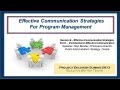 Effective Communication Strategies Part 1: Introduction to Communication - A PSP Forum