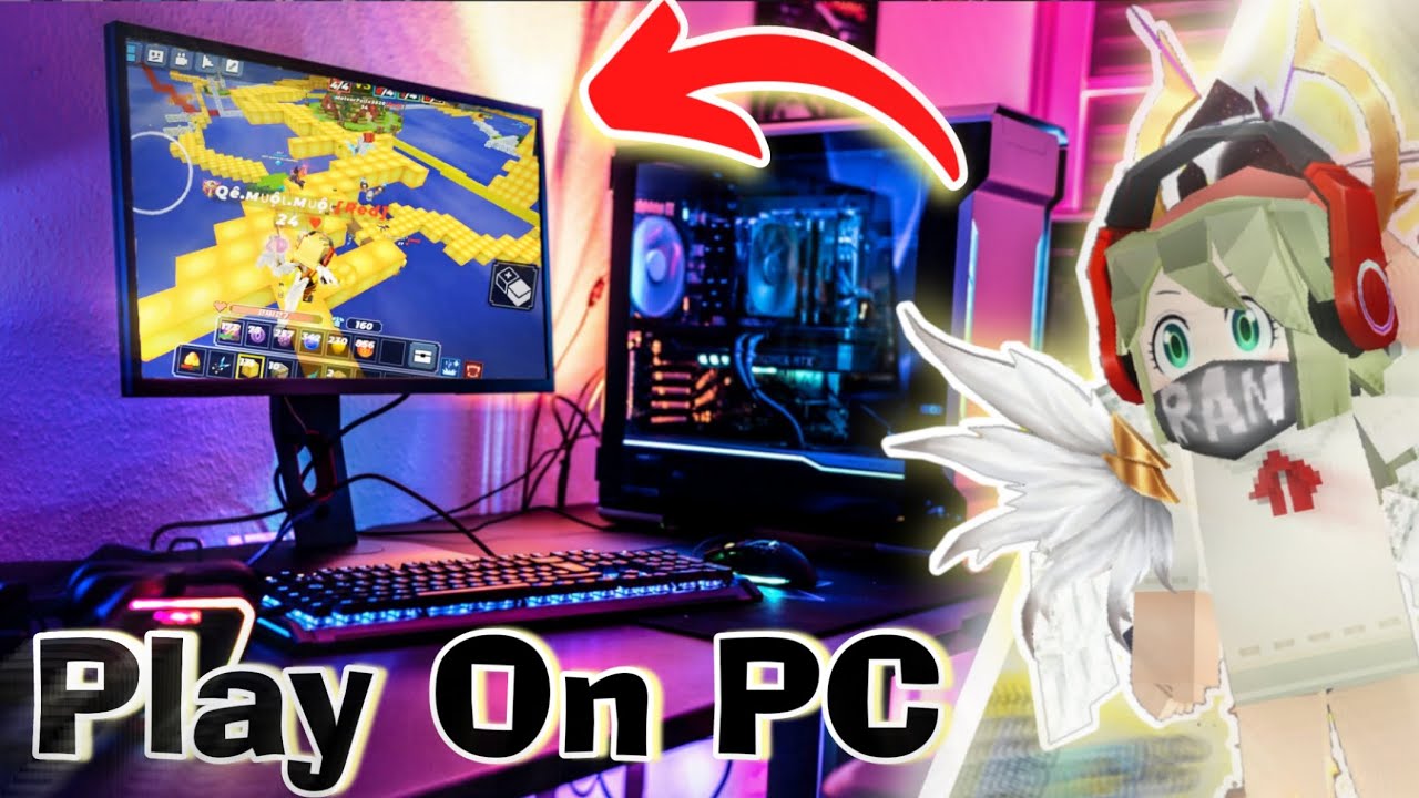 Play Bedwars in PC⚔️ Auto Click 999CPS😵 || Blockman Go