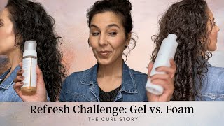 Curly Hair Refresh Challenge: Gel vs. Foam // Innersense Organic Beauty