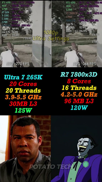 This CPU Battle Will Blow Your Mind! 👑🚀🤯 | 265K vs 7800X3D #cpu  #amd