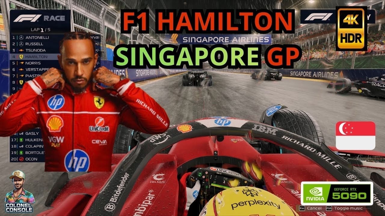 Formula one Hamilton Singapore GP