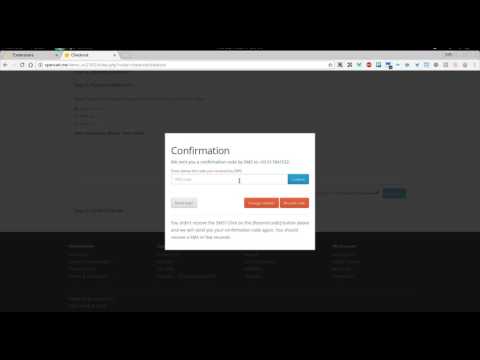 SMS Confirmation of Payment Methods